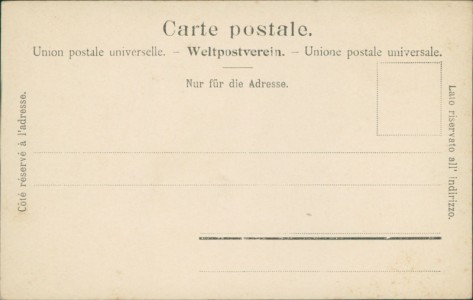 Adressseite der Ansichtskarte Beatenberg, Hotel Waldrand