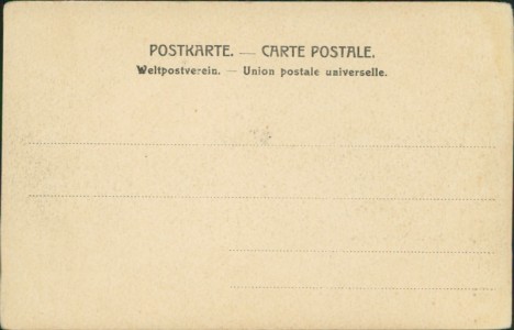 Adressseite der Ansichtskarte Deutsch-Südwestafrika, Station Rössing (RIESENGROSSER KNICK LINKS, ECKKNICK UNTEN RECHTS / HUGE BEND ON THE LEFT SIDE, CORNER BEND)