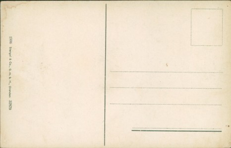 Adressseite der Ansichtskarte Belluno, Ampezzotal - Hotel Schluderbach, Hans Ploner mit Croda rossa