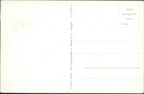 Adressseite der Ansichtskarte Bad Mergentheim, Terrassenkaffee Waldeck