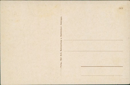 Adressseite der Ansichtskarte Geislingen an der Steige, Teilansicht