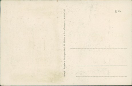 Adressseite der Ansichtskarte Bad Mergentheim, Kuranstalt Hohenlohe