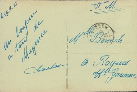 Adressseite der Ansichtskarte Euskirchen, La Synagogue, Synagoge