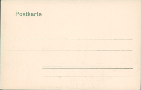 Adressseite der Ansichtskarte Zittau, Katholische Kirche