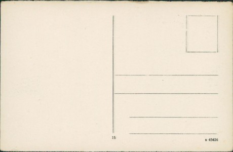 Adressseite der Ansichtskarte Kattowitz / Katowice, Friedrich-Platz (aus Leporello)