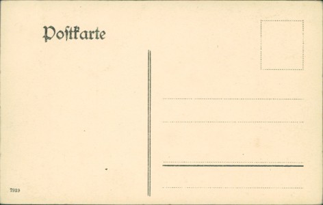 Adressseite der Ansichtskarte Eisenach, Hotel "Der Rautenkranz"