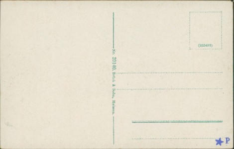 Adressseite der Ansichtskarte Zwickau, Reichenbacher Straße mit Hotel Deutscher Kaiser