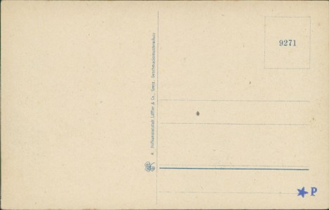 Adressseite der Ansichtskarte Zwickau, Gymnasium