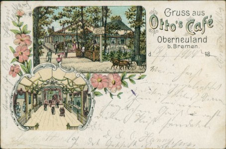 Alte Ansichtskarte Bremen-Oberneuland, Otto's Café