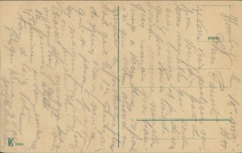 Adressseite der Ansichtskarte Moers, Hombergerstraße