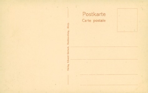 Adressseite der Ansichtskarte Alzey, Spiesgasse