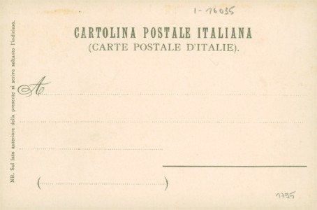 Adressseite der Ansichtskarte Manuel Wielandt, Rapallo