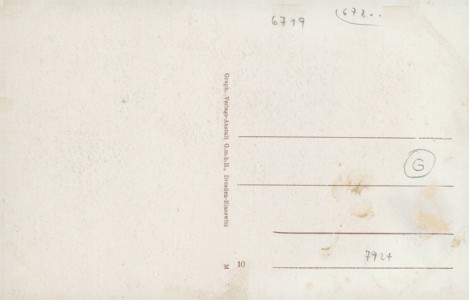 Adressseite der Ansichtskarte Kirchheimbolanden, Vorstadtturm