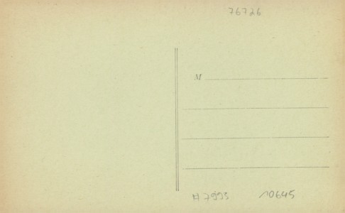 Adressseite der Ansichtskarte Germersheim, Bahnhof