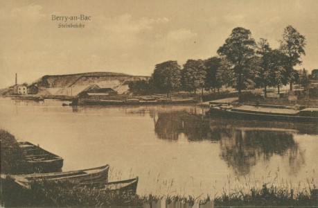 Alte Ansichtskarte Berry-au-Bac, Steinbrüche