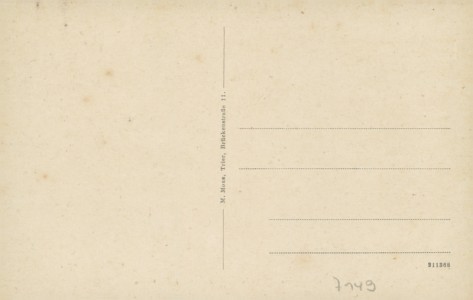 Adressseite der Ansichtskarte Trier, Quartier de la Marne