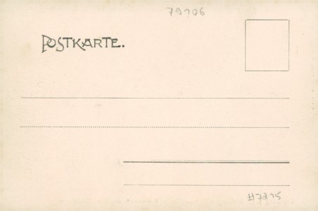 Adressseite der Ansichtskarte Freiburg im Breisgau-Stühlinger, Kreusstrasse mit Hotel Tannhäuser