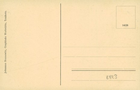 Adressseite der Ansichtskarte Sayda, Schule