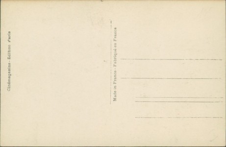 Adressseite der Ansichtskarte Rudolph Valentino, 