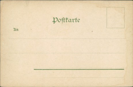 Adressseite der Ansichtskarte Gotha, Neumarkt m. Margaretenkirche, Straßenbahn