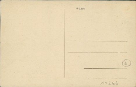 Adressseite der Ansichtskarte Essen, Hotel Vereinshaus, Innengarten