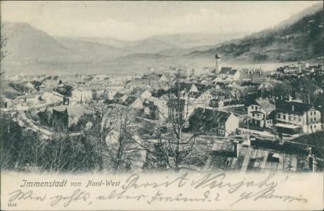 Alte Ansichtskarte Immenstadt i.Allgäu, Ansicht von Nord-West