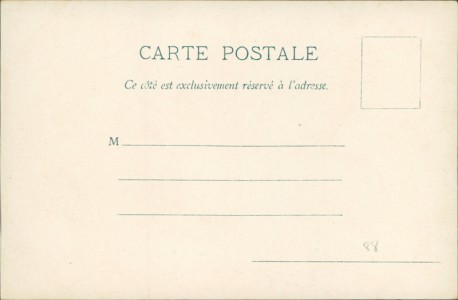 Adressseite der Ansichtskarte Chamonix, Le mauvais Pas, la Mer de Glace et Montanvert