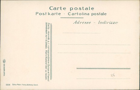 Adressseite der Ansichtskarte Chamonix, Chamonix et le Montblanc