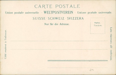 Adressseite der Ansichtskarte Genève / Genf, St. Pierre