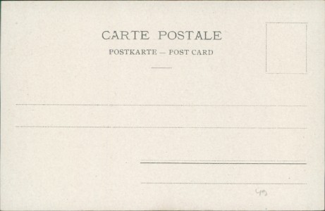 Adressseite der Ansichtskarte Ouchy (Lausanne), Teilansicht