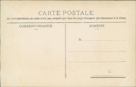 Adressseite der Ansichtskarte Vevey, Panorama