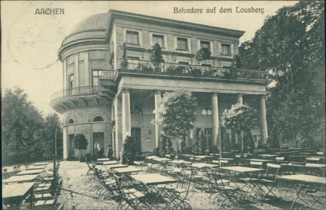 Alte Ansichtskarte Aachen, Belvedere auf dem Lousberg
