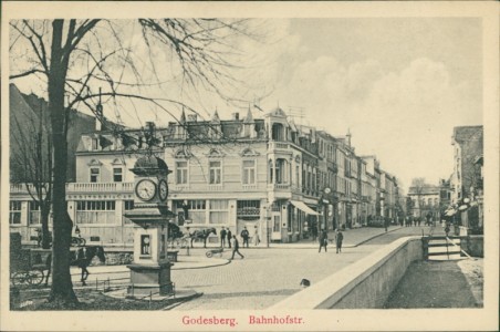 Alte Ansichtskarte Bad Godesberg, Bahnhofstr.