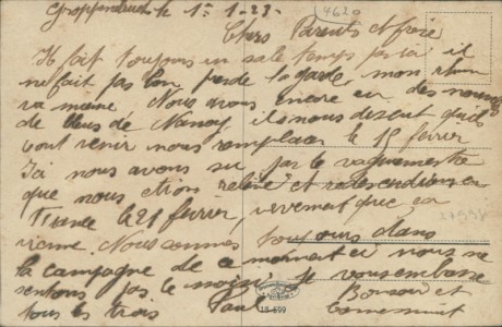 Adressseite der Ansichtskarte Castrop-Rauxel, Viktoriastraße, Feuerwache