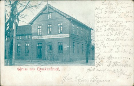 Alte Ansichtskarte Quakenbrück, Oldenburger Hof