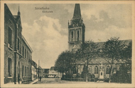 Alte Ansichtskarte Willich-Schiefbahn, Kirchplatz