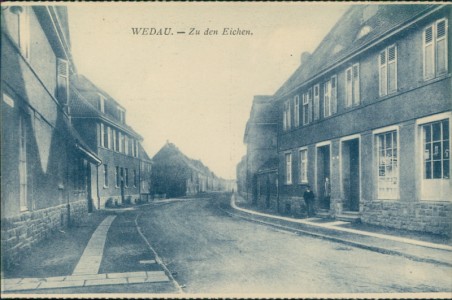 Alte Ansichtskarte Duisburg-Wedau, Zu den Eichen