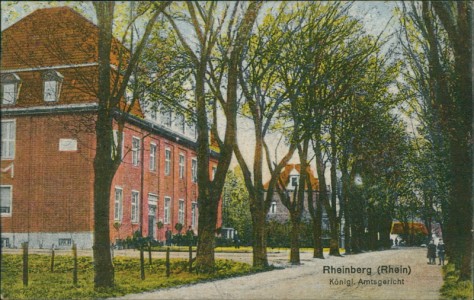Alte Ansichtskarte Rheinberg, Königl. Amtsgericht