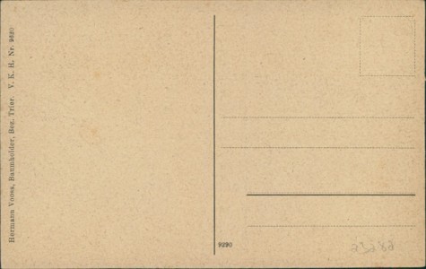 Adressseite der Ansichtskarte Baumholder, Total, Krankenhaus