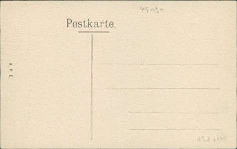 Adressseite der Ansichtskarte Essen-Rüttenscheid, Neue evang. Kirche