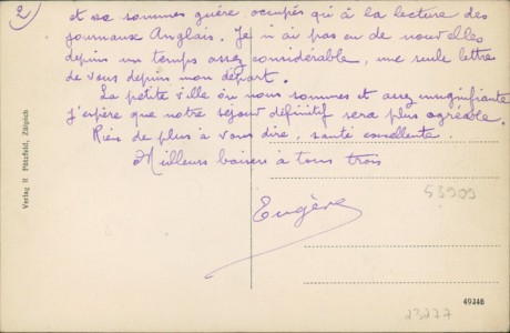 Adressseite der Ansichtskarte Zülpich, Post mit Rathaus