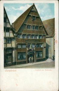Alte Ansichtskarte Osnabrück, Gasthof zur Walhalla