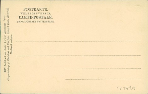 Adressseite der Ansichtskarte Osnabrück, Marienkirche