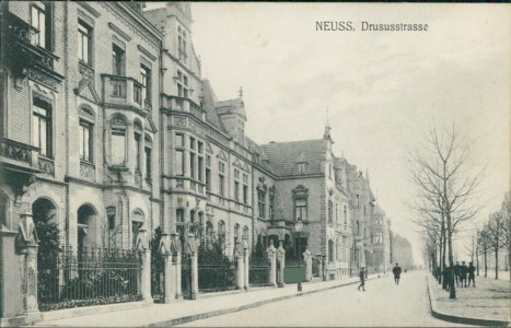 Alte Ansichtskarte Neuss, Drususstrasse