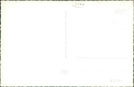 Adressseite der Ansichtskarte Stade, Pommernsiedlung