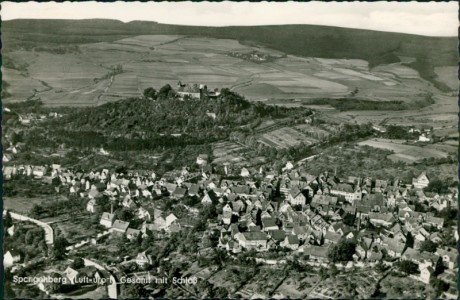 Alte Ansichtskarte Spangenberg, Gesamt mit Schloß